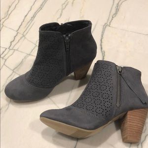 Report Footwear Faux Suede Perforated Booties